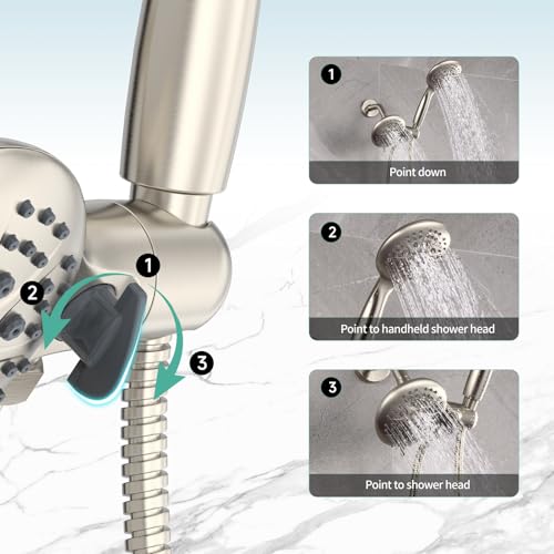 Dual 2 in 1 Shower System with Handheld (105.6 Ounce)