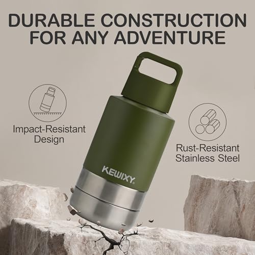 Insulated Dog Travel Water Bottle with Detachable Bowls