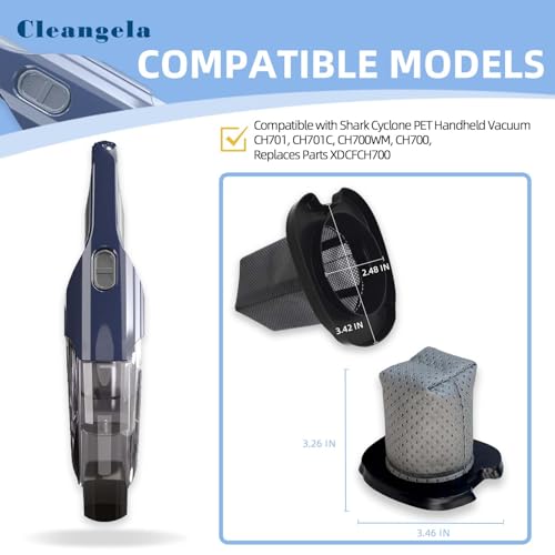 CH701 Filter for Shark Cyclone PET Handheld Vacuum CH700 Replacement