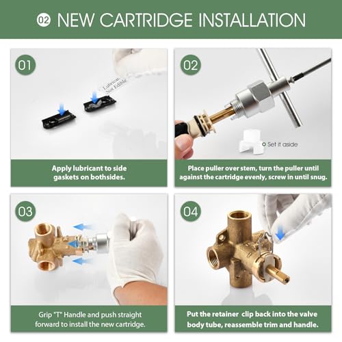 1222 Replacement Cartridge for One Handle Posi Temp Shower Cartridge Replacement