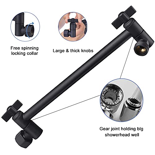 High Pressure Large Stainless Steel Square Rain ShowerHead With Shower Arm Waterfall Full Body Coverage Easy to Clean and Install