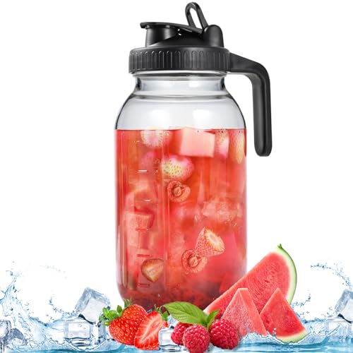 64OZ Glass Pitchers with Lid