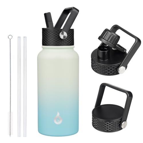 27oz Insulated Water Bottle with Straw Lid