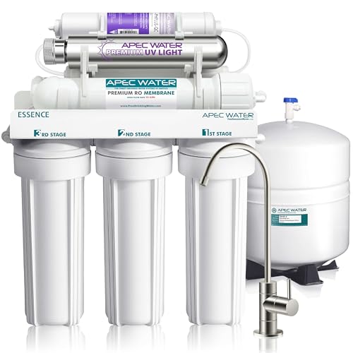 ROES-PHUV75, 7-Stage Under Sink RO System, Alkaline & UV, 75 GPD