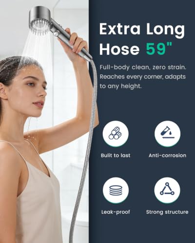 Filtered Shower Head with Handheld 2PCS Filters ShowerHead
