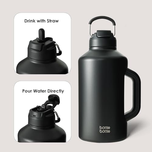 Insulated Water Bottle 64 oz Dual