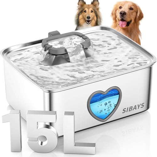 15L Large Dog Water Fountain