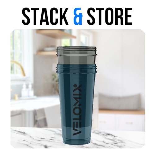 2 Pack 28oz Protein Shaker Bottle for Protein Mixes (2 Count)