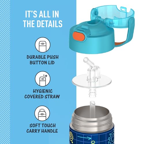 FUNTAINER Water Bottle with Straw