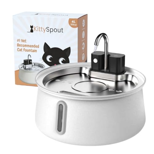 4L Stainless Steel Cat Water Fountain