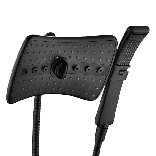 High Pressure Dual Shower Head Combo with Rainfall & Handheld