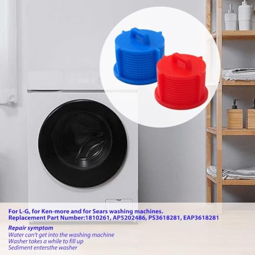 4 PK AGM73269501 Washer Water Inlet Valve Filter Screen Compatible for LG Washing Machine WM3250HWA