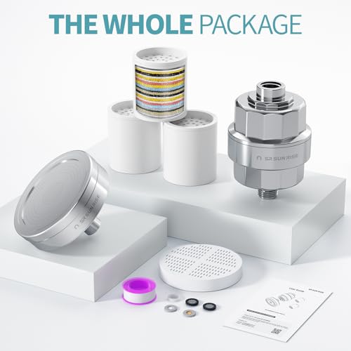 20+3 Stage Filtered Shower Head for Hard Water