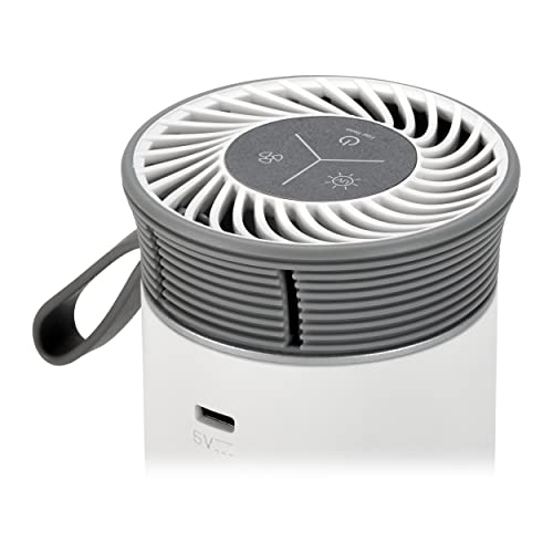 Portable Allergen Air Purifier for Small Spaces with USB Cable