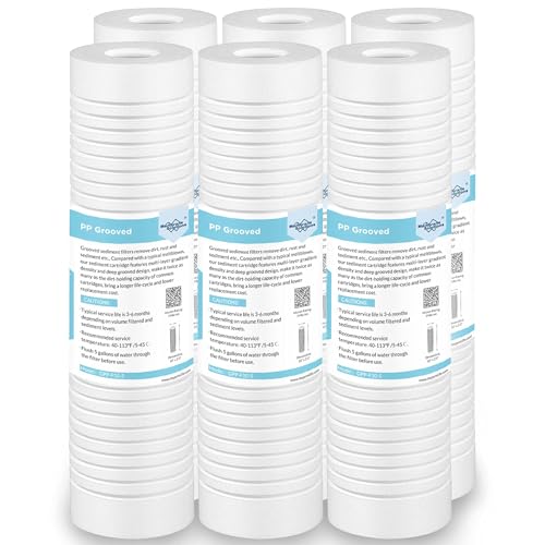 Grooved Sediment Water Filter Cartridge (6 Count)