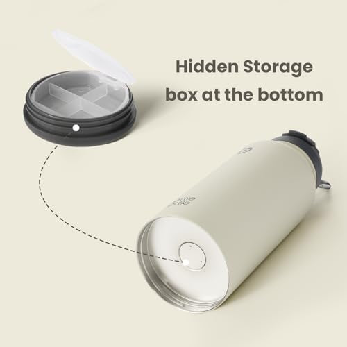 32oz Insulated Water Bottle with Pill Box