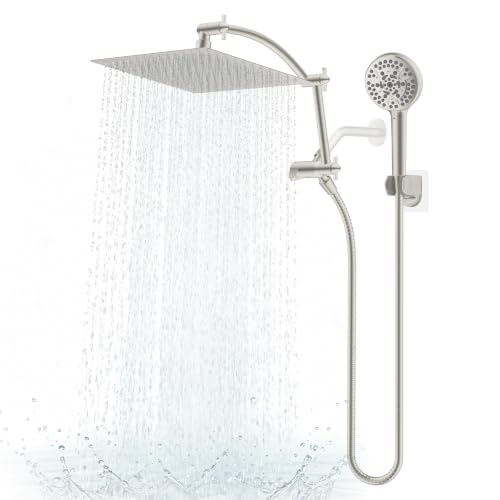 Metal 12" High Pressure Rain Shower Head Combo