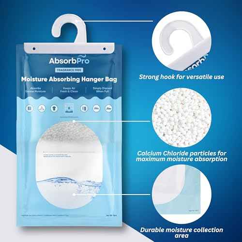 Moisture Absorbing Hanger Bag Fragrance Free (3 Count)