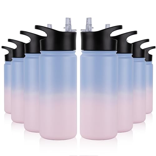 16 oz Insulated Water Bottle Bulk 8 Pack (8 Count)