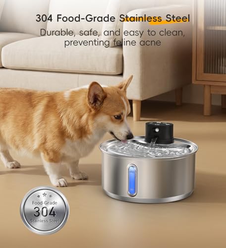 Stainless Steel Cat Water Fountain