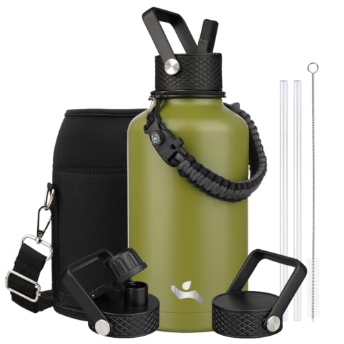 64 oz Insulated Stainless Steel Water Bottle Jug with Handle