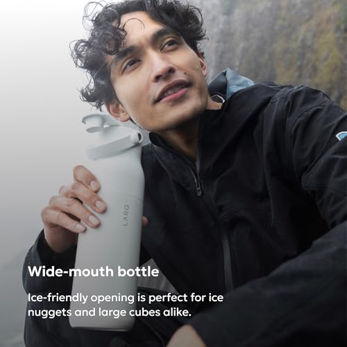 Swig Top Insulated Stainless Steel Water Bottle with Straw and Handle