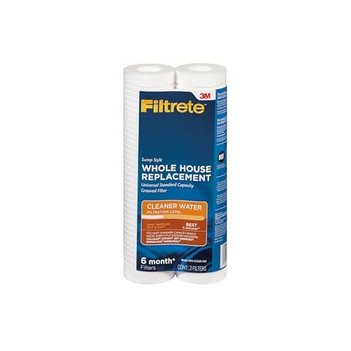 Standard Capacity Whole House Grooved Water Filter (2 Count)