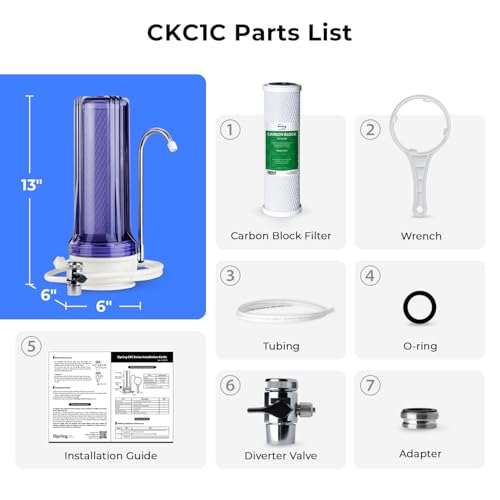 CKC1C Chlorine Removal Countertop Water Filter System
