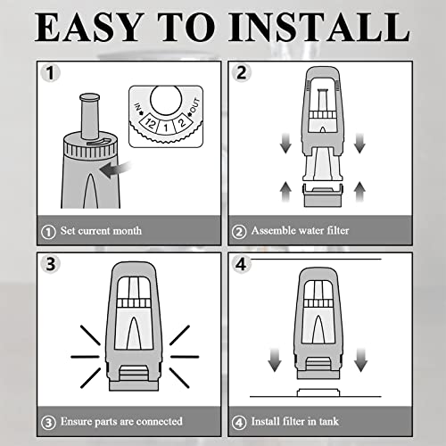 Water Filter Replacement for Breville Espresso Machine Barista Touch BES880 (4 Count)