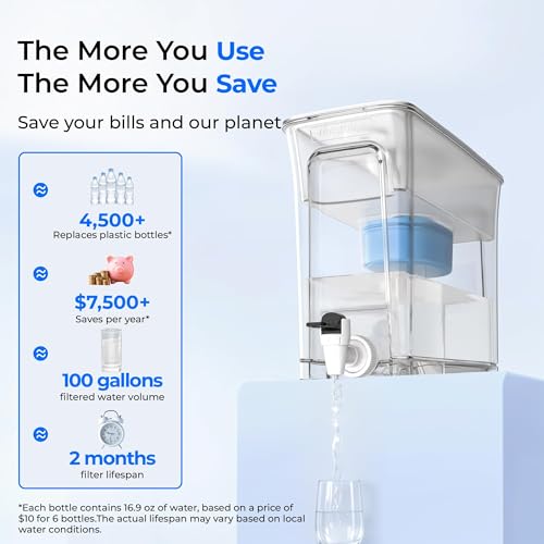 WFD-40W-L-A Water Filter Dispenser, Alkaline Filtration, White