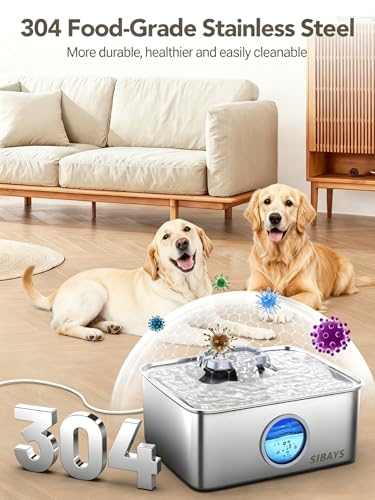 4Gal 15L Dog Water Fountain