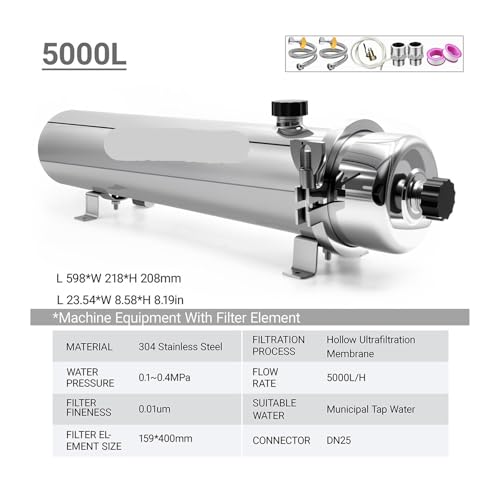 Whole House High Flow UF System Water Purifier 1000L