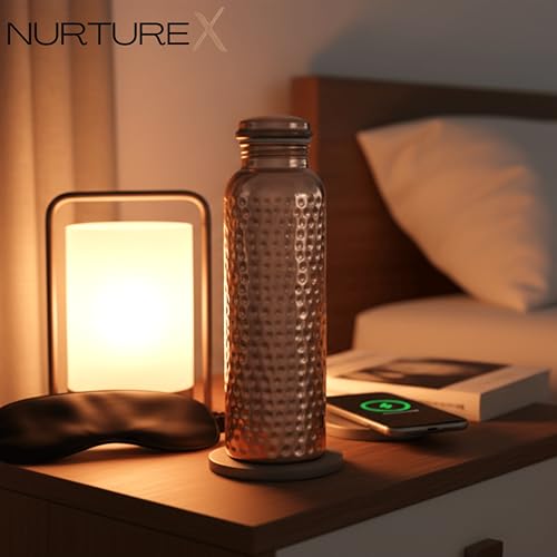 Pure Copper Water Bottle for Drinking 1 L