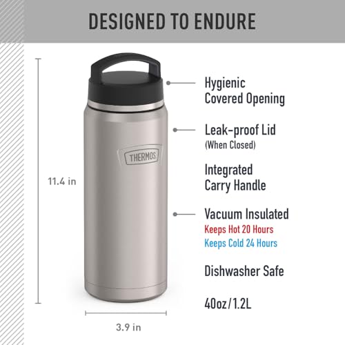 ICON SERIES Stainless Steel Water Bottle with Screw Top Lid