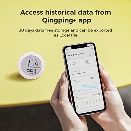 Thermometer Hygrometer Sensor Works with HomeKit