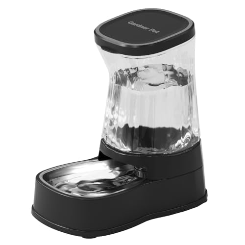 Automatic Dog Water Dispenser Gravity Stainless Steel Water Waterer Feeder