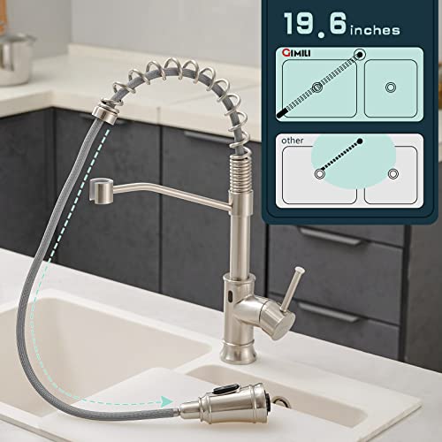 Smart Touchless Kitchen Sink Faucet with Pull Down Sprayer