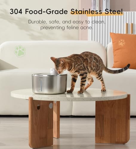 Cat Water Fountain Stainless Steel