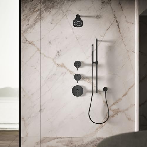 37722-G-BL Cinq Square Single-Function Filtered Showerhead, Five-Layer Filtration, 1.75 GPM, Contemporary Design, Easy to Clean, Matte Black