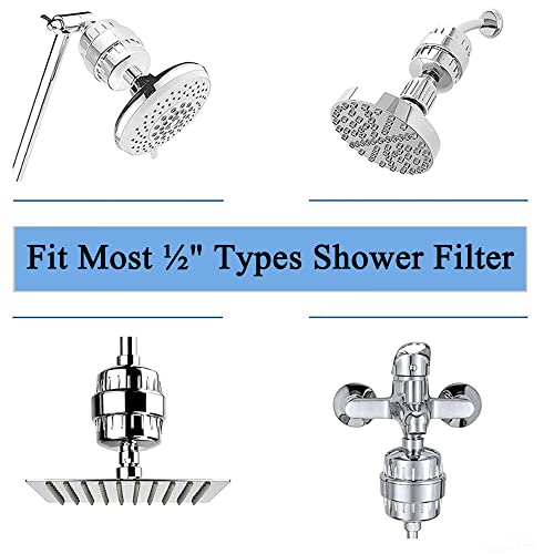2PCS Shower Filter Replacement Cartridge for AquaBliss SF100 SF220 15 Stage (2 Count)