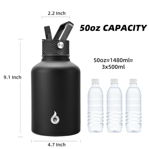 50oz Large Insulated Water Bottle