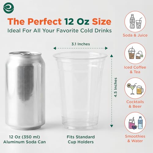 12 Oz Plant Based Disposable Party Cups (50 Count)