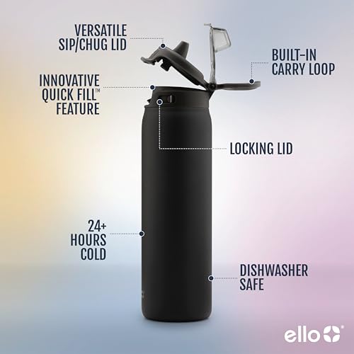 Pop & Fill 22oz Stainless Water Bottle