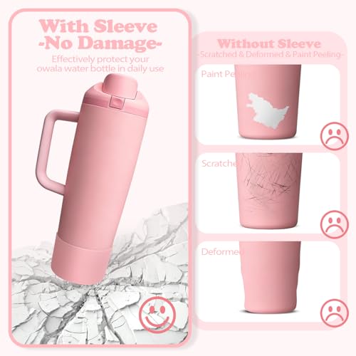 Silicone Boot for Owala 30oz & 40oz FreeSip Sway Bottles & Tumblers