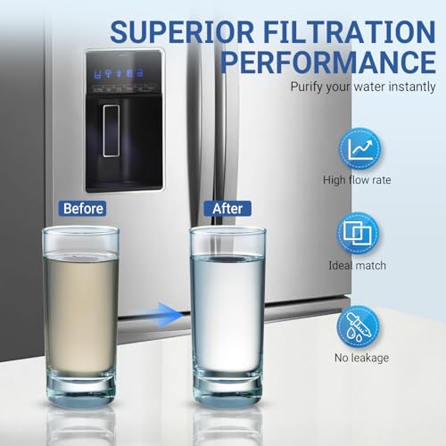 Water Filter for Samsung Refrigerator RF263BEAESG