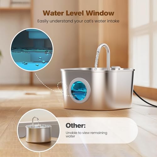 Cat Water Fountain Stainless Steel
