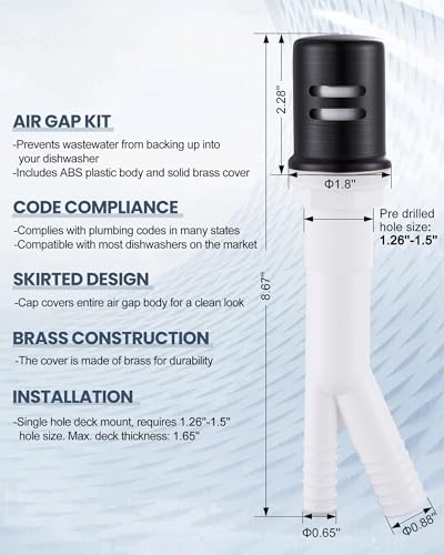 Kitchen Faucet with Air Gap