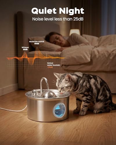 Stainless Steel Cat Water Fountain
