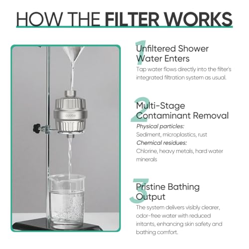 HD HEAVY DUTY High Output Shower Filter 2 Pack