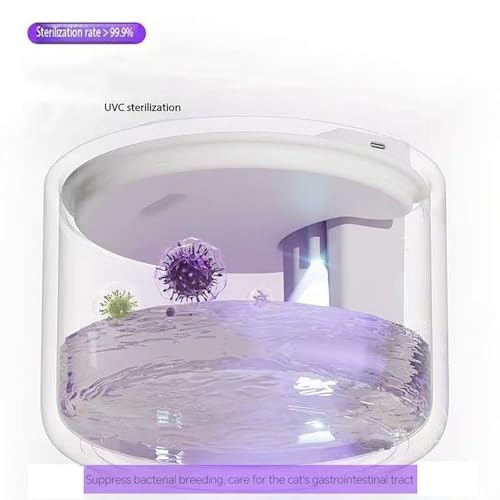 Cordless Ceramic Cat Water Fountain (101.45 Fl Oz)